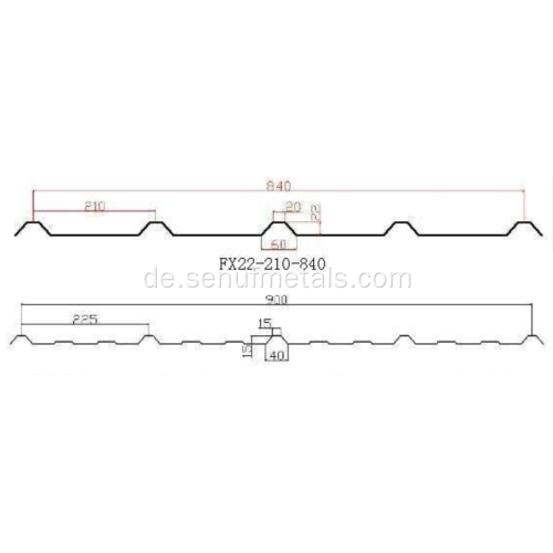 Rollformmaschine für zweilagige Dachplatten